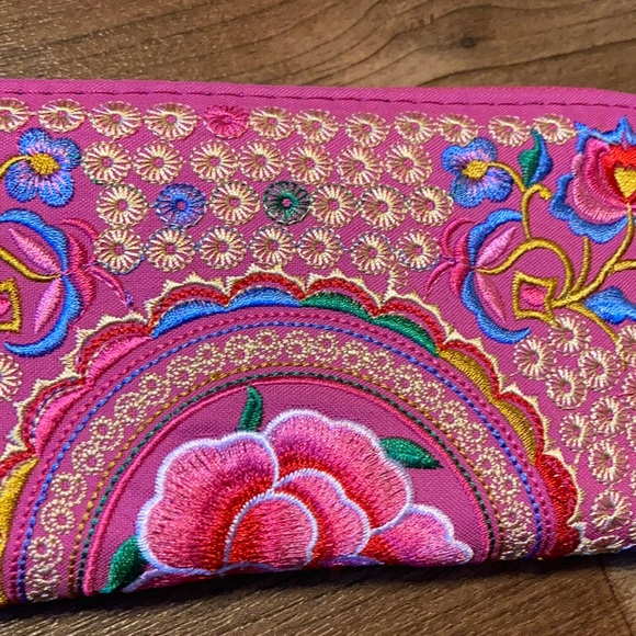 NWT pink Pvssy embroidered wallet - Picture 2 of 6